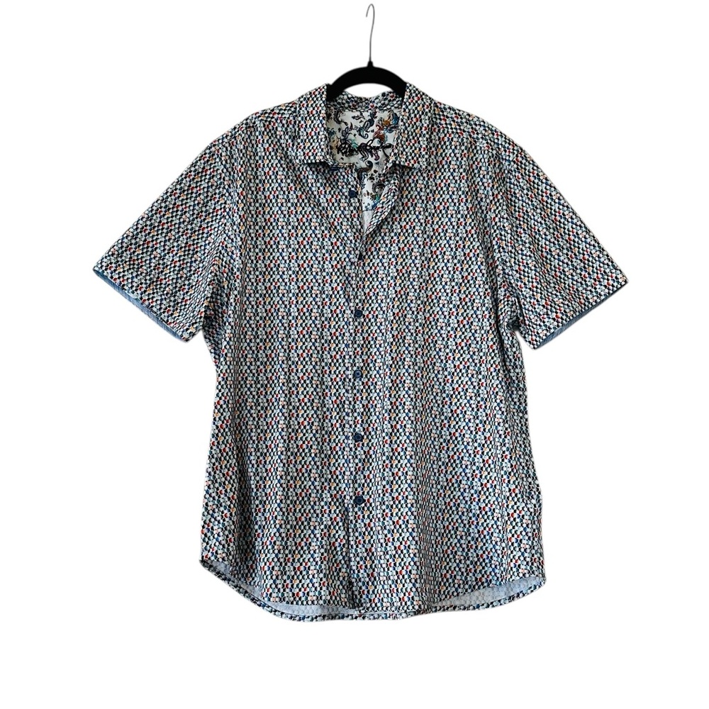 Robert Graham Button Down Shirt Stretch Classic Fit Size XL